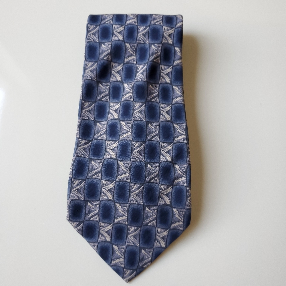 Dockers Khakis Blue Gray Silk tie